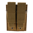 Outdoor Double Pouch Bag Flashlight Holder Sports Travel Pouch Khaki Nylon