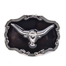 Long Horn Bull Western Belt Buckle Golden Texas Cowboy Large Western  FT