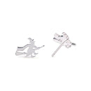2018 Fashion Women Witch Broom Ear Studs Earrings Halloween Jeweley Gothic Gift