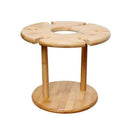 Wine Glass Holder Bamboo Tabletop Wine Glass Drying Racks Camping for 6 Gla