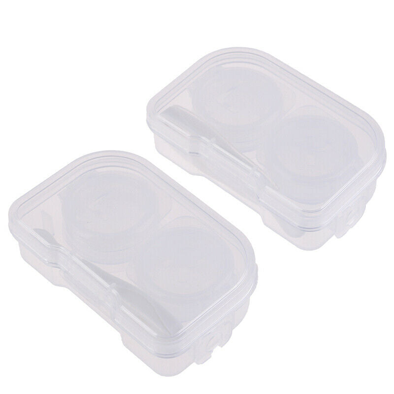 Invisible glasses Box Holder Container Case Soak Storage Eyecare Kit ToolsS Gw