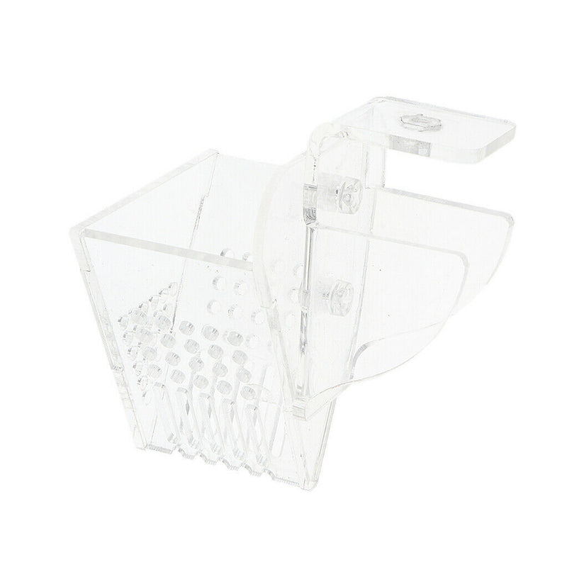 Aquarium Fish Tank Food Tary V Shape Funnel Design with Suction Cup for Fish