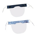 2 Pieces Comfortable Face Cover PVC Durable for Women Men Anti-Spitting