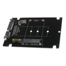 Replacement 2 in 1 NGFF M.2 B+M Key Or MSATA SSD to SATA Adapter Card, Black