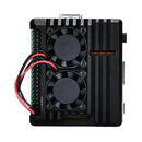 New Ultimate Cooling Armor Case w/ Dual Fan Kit for Raspberry Pi 3A+ Black