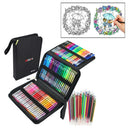 121pcs Glitter Gel Pens Set Art Markers Pen with Carrying Case - Set of 60 Color
