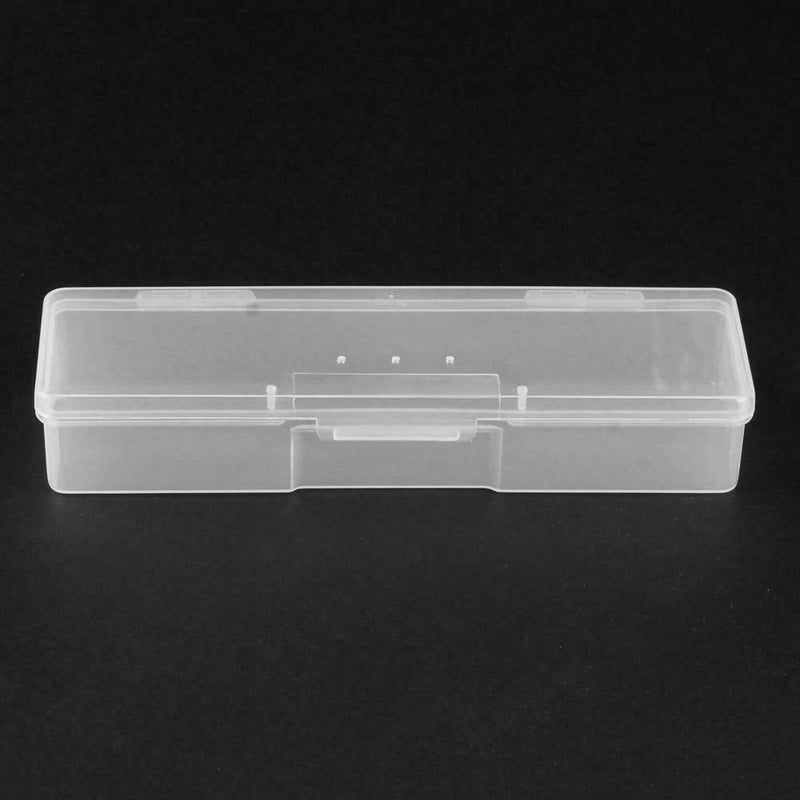 Plastic Nail Art Accessories Storage Box Translucent Decor Organizer Case