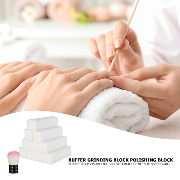 10pcs Nail Art Buffers Sanding Block Buffing Grinding Polishing Nail File A#S