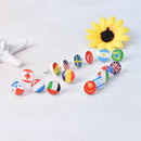 16pcs/box national flag push pins notice board map drawing office thumb tack JR