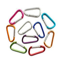 5PC Useful D-Ring Aluminum Carabiner Keyring Chain Snap Hook Camping Keychain