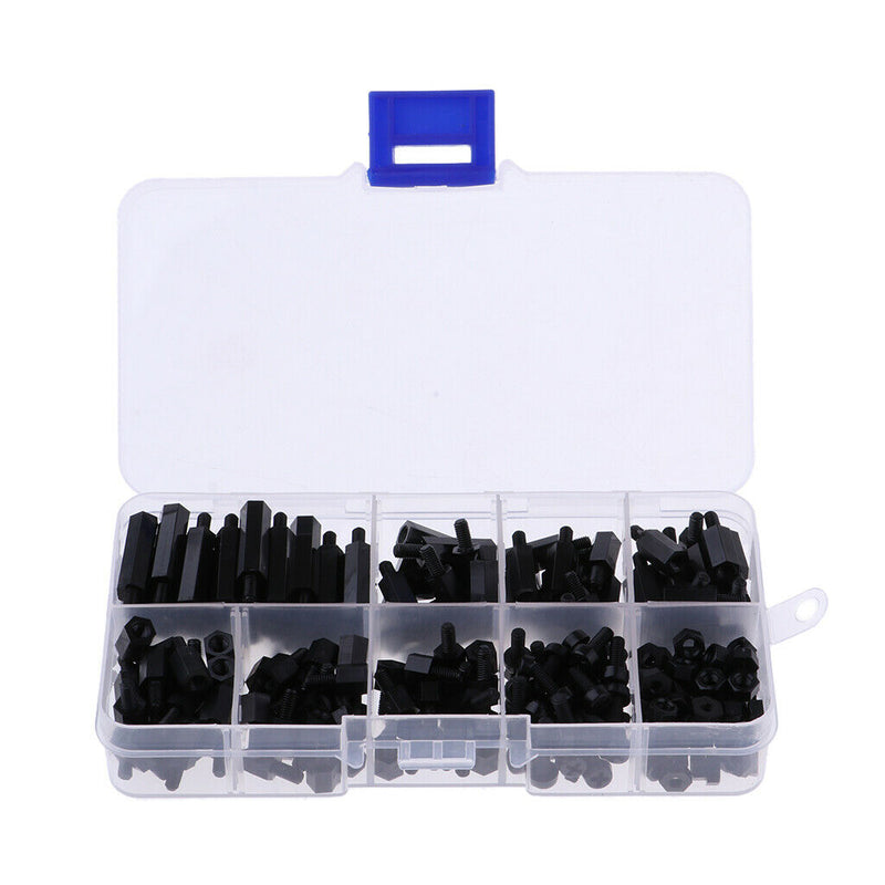 180Pcs M3 Male Female Hex Nylon Spacer Standoffs Prototyping Accessories for RC