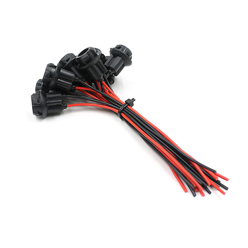 10pcs T10 W5W Car Socket Extension Wedge Base Light Connector Fittings