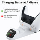 Dual Controller Charger Dock Stand for SONY PS5 LED Power Station Cradle  A