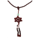 4mm Dia Prayer Beads Rosary Tibet Meditate Mala Necklace, Jujube Red I1B9