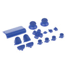 2 Set Replacement Full Buttons Cap Mod Kits for Sony PS4 Gamepad Blue+White
