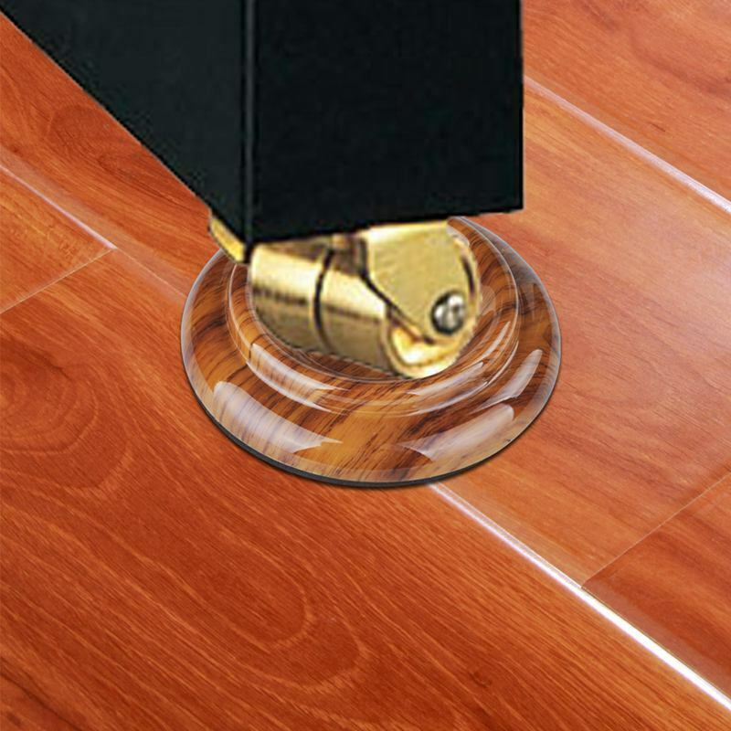 4Pcs Upright Piano Caster Cups,Rosewood Color Piano Caster Piano Leg Floor