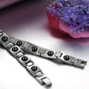 Fashion Jewelry Luxury Titanium Black Healthy Magnetic Bracelet Men's Frien