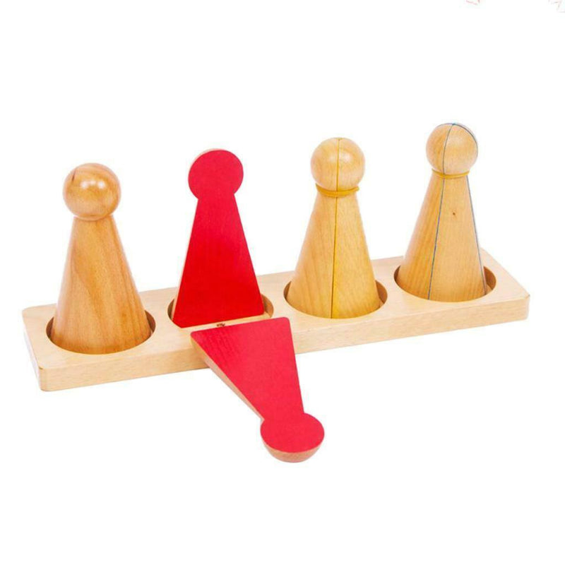 Kids Montessori Eduactioanl Toys Wooden Math Learning Fraction Xmas Gift