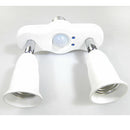 Infrared PIR Motion Sensor 2 In 1 E27 to E27 LED Lamp Bulbs Socket Splitter