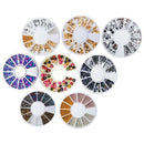 Nail Art Jewelry 12 Grid Disc Hollow Alloy Color Gravel Rivet Rhinestone Ma A2R6