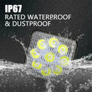 1Pc 9-30V 27W Square 9 LEDs Work Light Fog Lamp Truck ATV E8X4 Off-Road SU V2Y2
