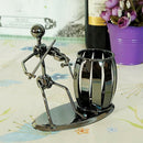 2pcs Pen Holder Pencil Pot Metal Stand Stationery Office Decor Violin+Cello