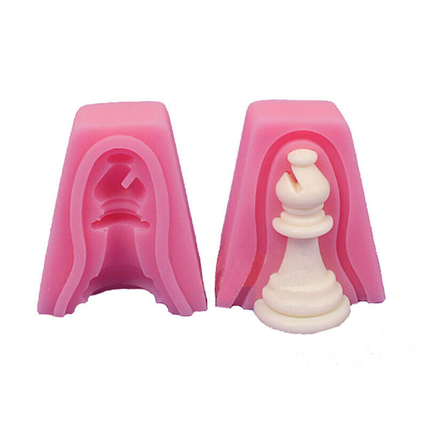 12pcs/set International Chess King Queen Knight Rook Pawn Bishop Fondant Molds