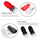 10pcs Car Audio Power Ground Wire Ring Terminals 6 AWG Gauge M8 Connectors