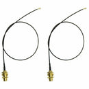 2 x 6dBi 2.4GHz 5GHz Dual Band WiFi RP-SMA Antenna + 2 x 35cm U.fl / IPEX