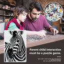 1000pcs DIY Melancholic Zebra Puzzle Educational Learning Assembling Toys