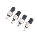 10pcs Nickel Plated Brass Bike Tire Valve Core with Cap Bicycle Schrader Valve,a
