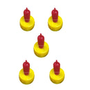 5 Pcs Silicone Lamb Nipples Screw on Bottle Teat