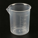 5 pieces of 100 ml Transparent measuring cup Laboratory plastic measuring c C1C1