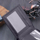 Fashion Men Card Holder Purses PU Leather Wallet Bifold Clutch Soild Bags