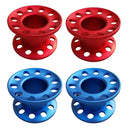 4 Packs Tech Finger Spool Freediving Aluminum Alloy Guide Line Blank Reel