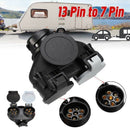 13 Pin To 7 Pin Double-Head Connector Campervan Caravan Rv Trailer Power Co A3F2