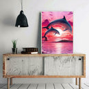 5D DIY Full Drill Diamond Painting Cross Stitch Embroidery Kit (Dolphin01)