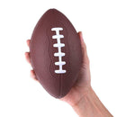 Mini Soft PU Foam Material Brown Anti-stress Rugby Soccer Squeeze Ball