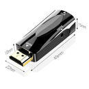 HW2208 HDMI to VGA Converter HD 1080P Adapter with 3.5mm Audio Jack (Black)