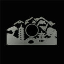 Rising Sun Landscape Metal Cutting Dies for DIY Scrapbook Album Cards Making OZ
