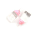 5Pcs 1:12 scale Cute Clear Bottle Simulation Mini Milk Bottle Feeding bottles ï¼W