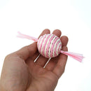 6pcs Candy Shaped Sisal Hemp Balls Cat Kitten Interactive Scratching Toys