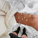 5pcs/set Boho Love Moon Bracelet Multi-layer DIY Charm Women Bangle Jewelry