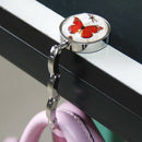 Ladies' Butterfly Pattern Folding Handbag Purse Hanger Hook for Table H9K8