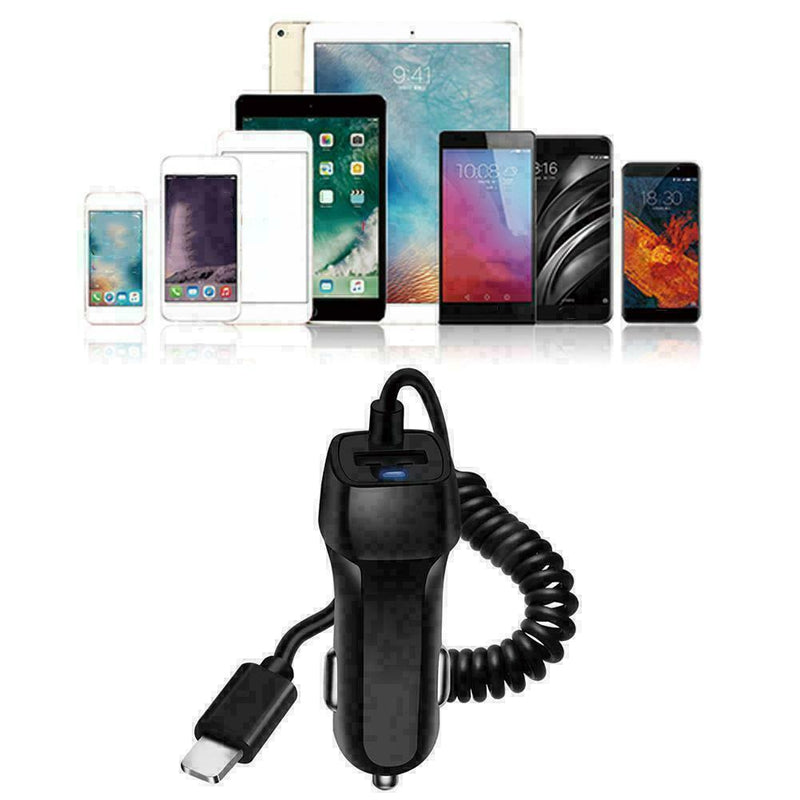 Black in Car Charger For Inphone 5 5S 5C 6 7 Moblie PLUS 7 10 X Phone C3T0 B9S1