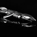 Goth Punk Novelty Stainless Steel Shark Design Bracelet Wristband Gift