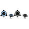Aquarium Fish Tank Air Curtain Bubble Stone Disk with 7 Multi-color LED Light