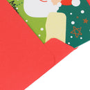 6 Card+6 Envelope /set Cartoon Christmas Greeting Card Santa Claus Xmas Post- OZ
