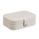 Korean Girls Earrings Plate Jewelry Box Ear Stud Ring Storage Box (White) A