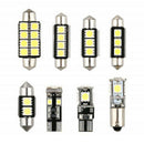 23Pcs Car Inside Light Dome Trunk License Plate Lamp LED White Bulb Read Kit